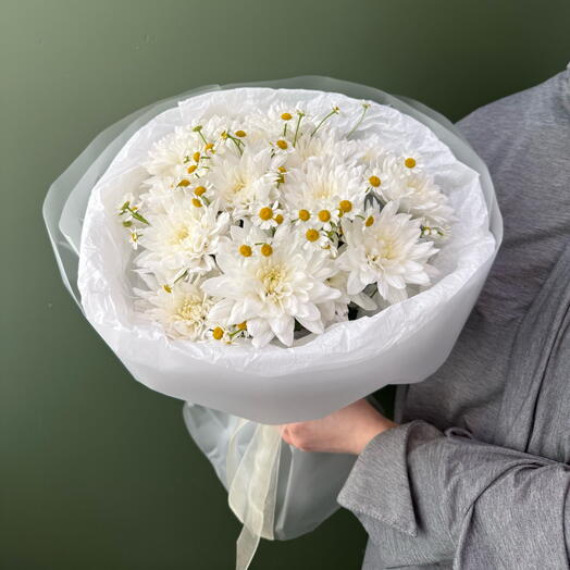 Букет с ромашками