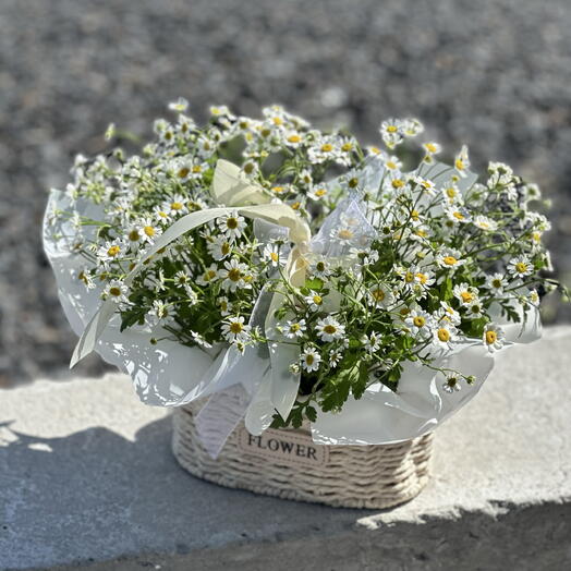 Корзинка с ромашками🌼
