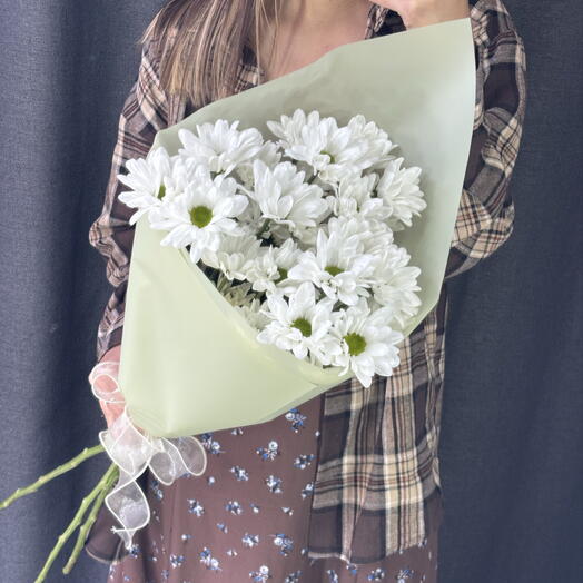 Конвертик из ромашковой хризантемы мини 🌻️