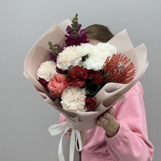 Букет авторский «Крем Чиз» 🌸