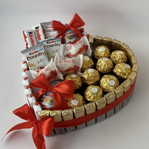 «Моя» 💛 Сладкий подарок любимой женщине | Kinder, Ferrero Rocher, Raffaello