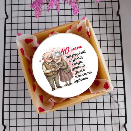 Бенто торт 40 лет свадьбы