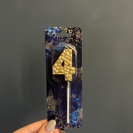 Свеча цифра «4»🧁