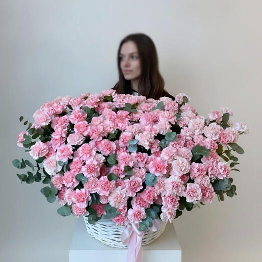 Premium корзина диантусов