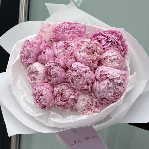Букет из розовых пионов🌸