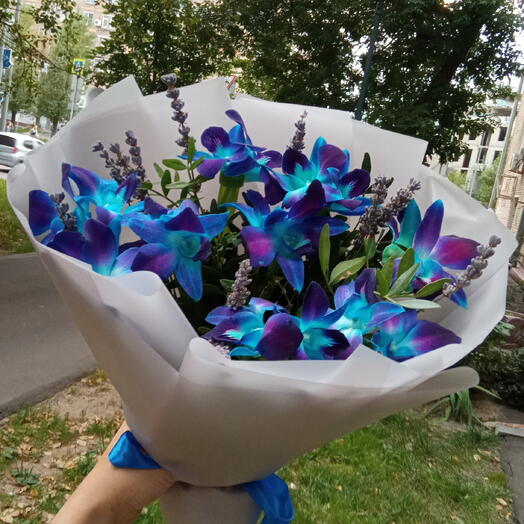 Орхидеи с лавандой 🫐🫐🫐