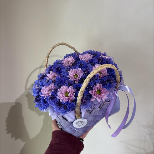 Корзинка с васильками 💜