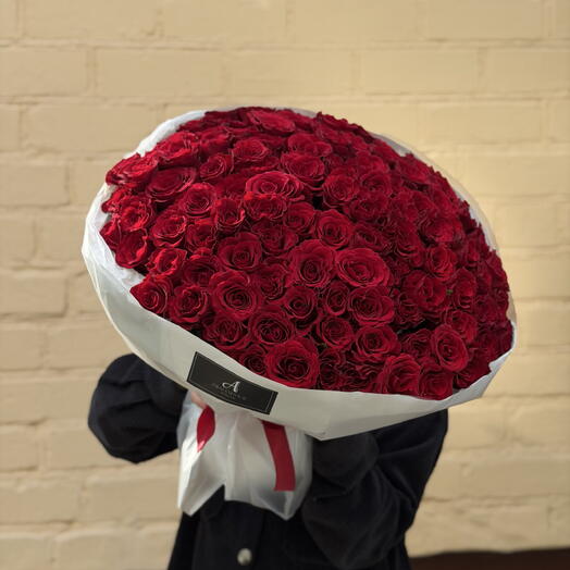 Букет из 101 красной розы 🌹