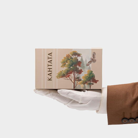 Подарочная коробка чай, шоколад и салфетка «Домашняя эстетика», Кантата