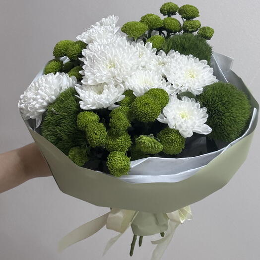 букет из хризантемы