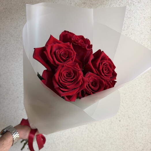 Букет из 5 голландских роз ♥️
