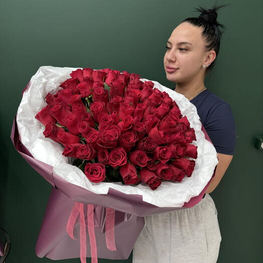 101 роза Красная🌹