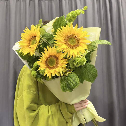 Букет Поле Подсолнухов
