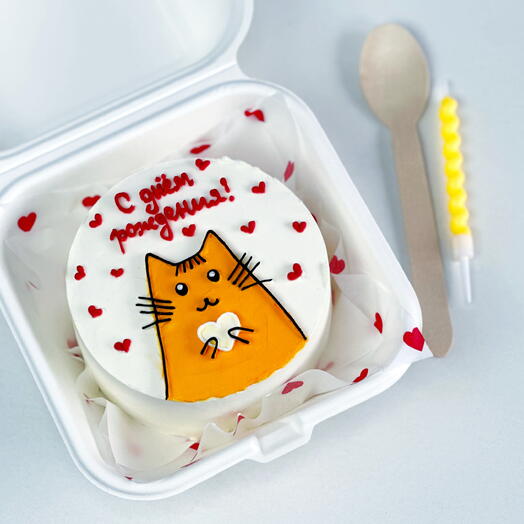 Бенто торт с котиком