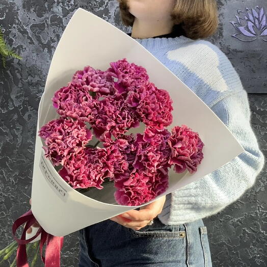 Букет ярких диантусов 💜