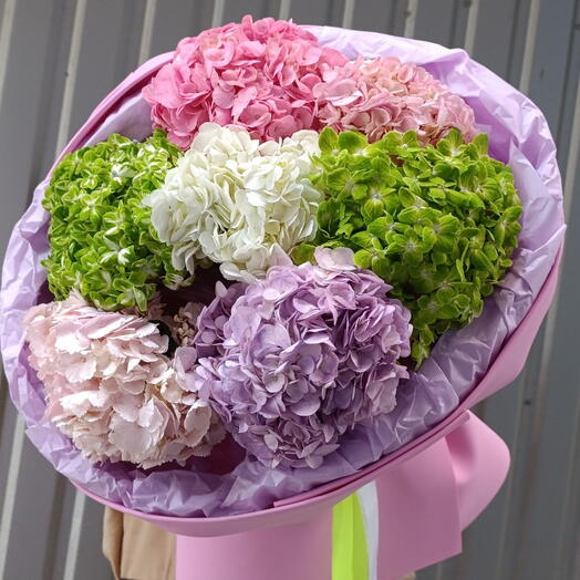 Зефирный букет гортензий 🌸