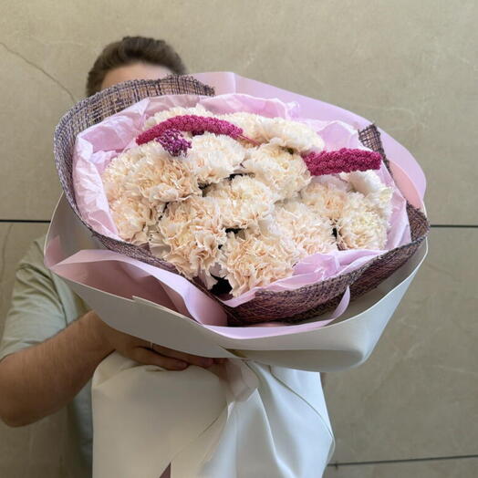 Букет с диантусами