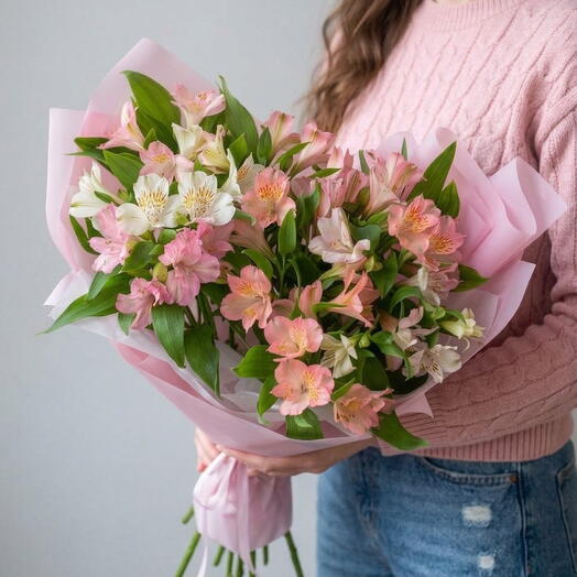 МОНО букет из альстромерии💐