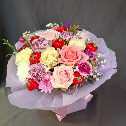 Сиреневый тортик цветов 💐
