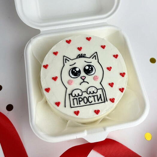 Бенто торт «Прости»