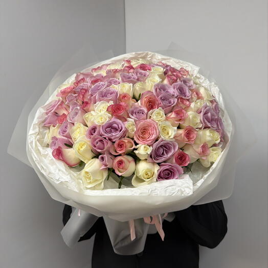 Микс из 101 розы