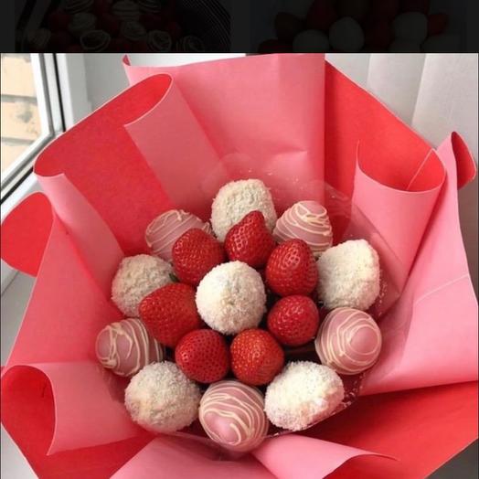 Букет из клубники в шоколаде малый 5