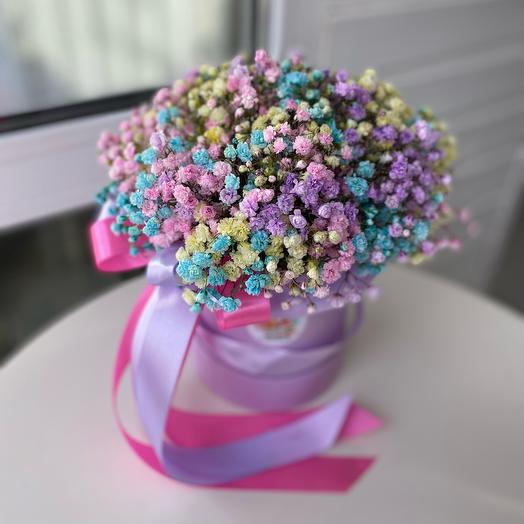 Счастье 🌸 коробочка с гипсофиллой