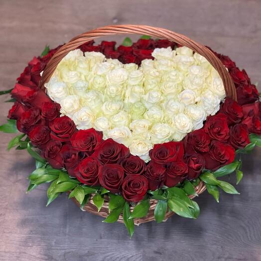 Basket with flowers