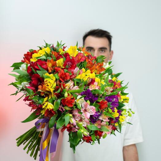 Bouquet of 51 alstroemeria💐