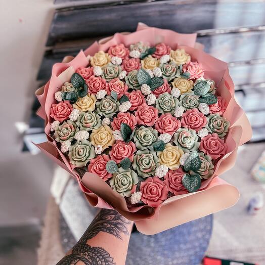 Rosas de chocolate