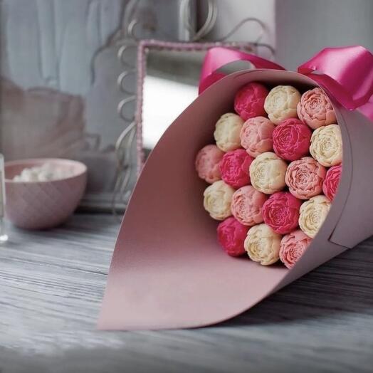 19 peonías de chocolate