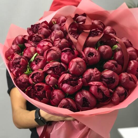 Coral charm peonies 51 pcs