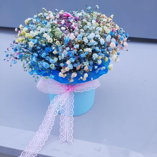 Flores en Caja de yeso