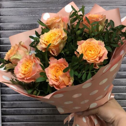 Ramo de rosas de peonía Terry