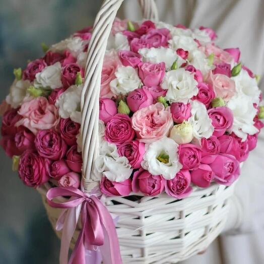 Basket with flowers