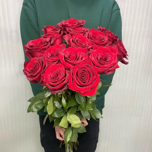 Bouquet of 15 red roses Ecuador premium