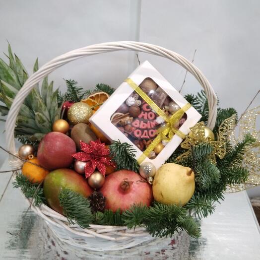Корзина с новым годом
