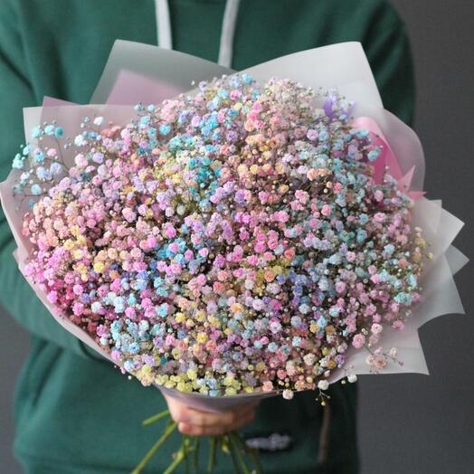 Gypsophila rainbow bouquet