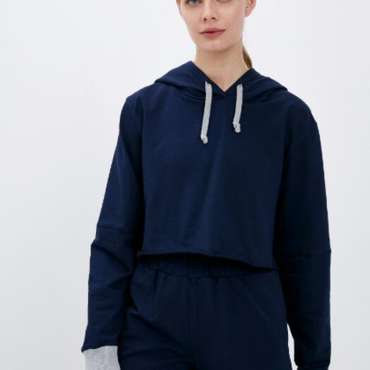 Худи женское короткое Midnight Simple Collection