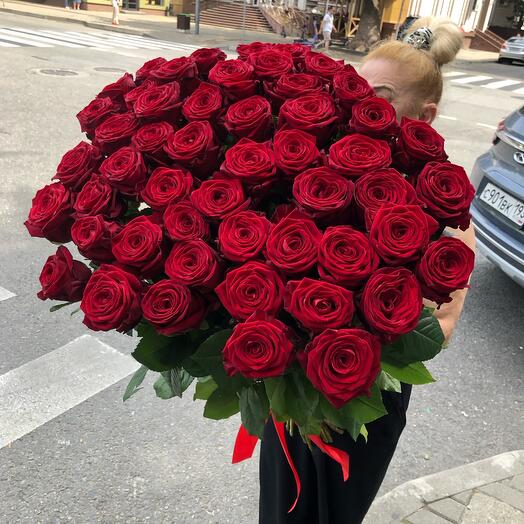 Букет из 51 розы (60см)