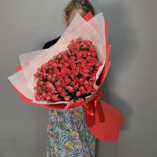 Коралловый риф (кустовые розы 25шт)