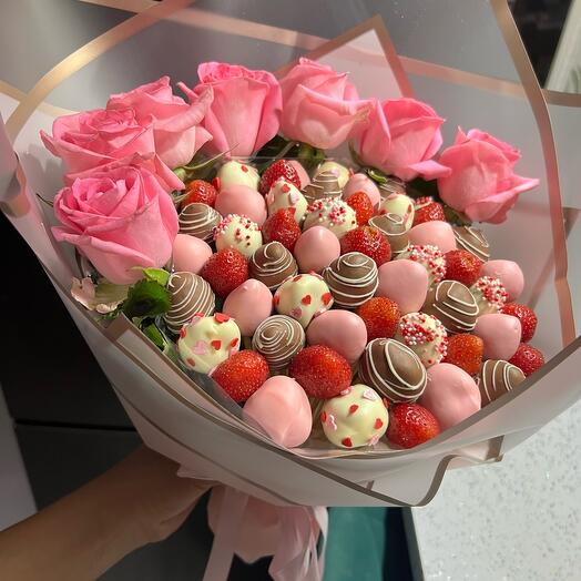 Love you с розами