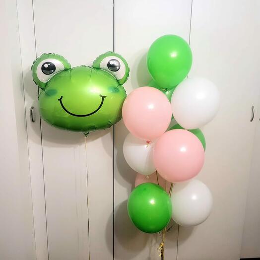 Набор 11 шаров Лягушка квакушка Ну что,допрыгалась?🧐🤭🐸