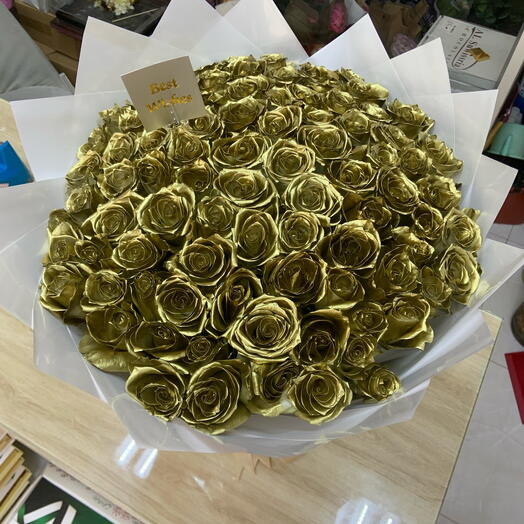 Golden Rose Boquet