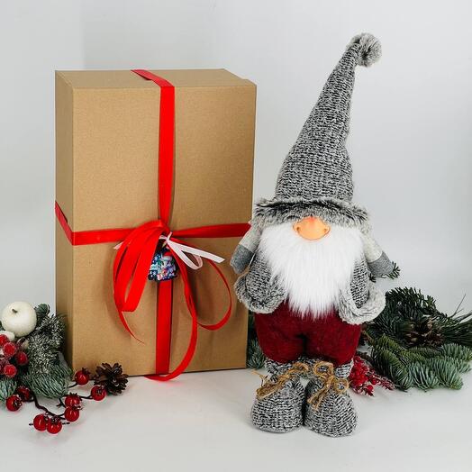 Handmade interior toy gnome Santa Claus