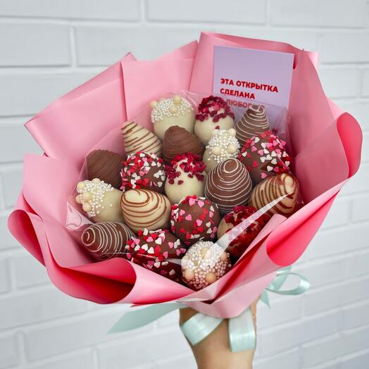 Ramo de fresas en chocolate-18/20 bayas A1
