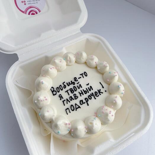 Бенто-торт подарочек