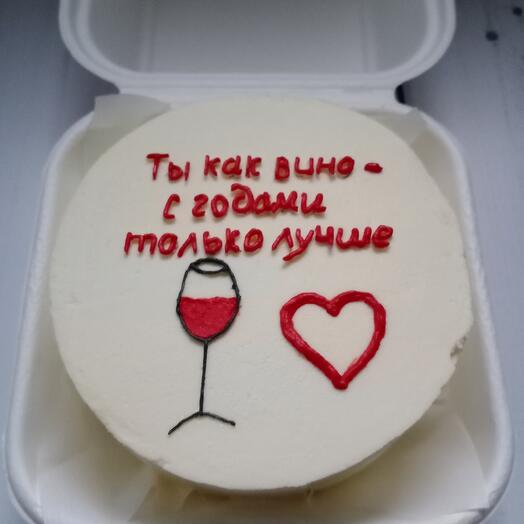 Бенто торт как вино