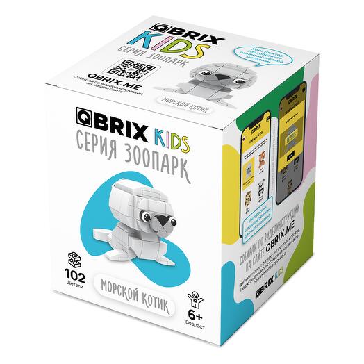Конструктор для детей QBRIX KIDS Морской котик (Серия Зоопарк)