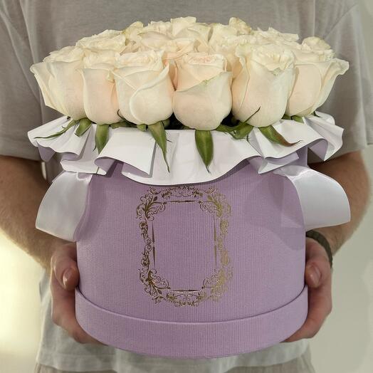 White Roses | Lavender Box (M)
